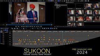 Sukoon Edius Punjabi Couple Song Project Free Download || SURESH EDITS