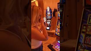 $125 spin JACKPOT & she does this  #shorts