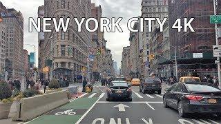 Driving Downtown - New York City 4K - USA