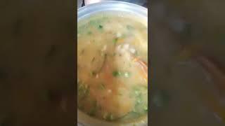 chicken soup with carrots and potatoe