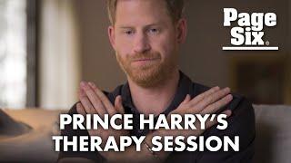 Prince Harry undergoes on-camera therapy session used to treat PTSD | Page Six Celebrity News