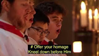 Christmas Carols from King's College 2023 with captions