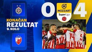 Mozzart Bet Super liga 2024/25 - 9.Kolo: PARTIZAN – CRVENA ZVEZDA 0:4 (0:2)