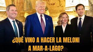 ¿QUÉ VINO A HACER LA MELONI A MAR-A-LAGO ANTES DE LA TOMA DE POSESIÓN DE TRUMP?