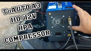 ToAuto A3 PCP HPA OIL/Coolant LESS Air Compressor