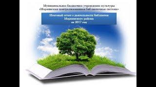 Итоговый отчет о деятельности библиотек Моркинского района за 2017 год