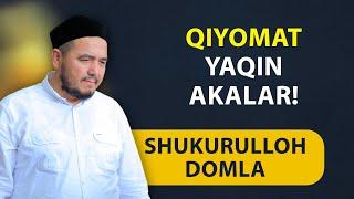 Shukurulloh domla | QIYOMAT YAQIN AKALAR!