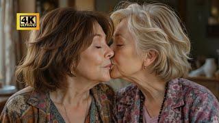 4K AI Models -- Older Women OVER 50 in LOVE | Lesbian Kissing and Thriving