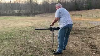 Firing the Browning M1919 .30 cal