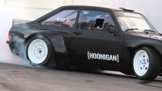 [HOONIGAN] Ken Block Slays Tires in the Gymkhana Escort at the Donut Garage