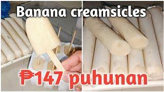 Banana creamsicles recipe for business/Fruity popsicle sticks!/Maila Gabia