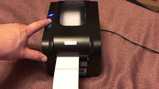 Подготовка к работе и калибровка термопринтера этикеток Xprinter XP 370B