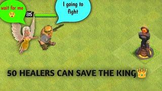 #clashofclans | 50 healers can save the king |