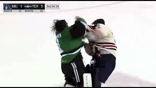 GOALIE FIGHT Remi Poirier vs Yaroslav Askarov