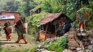 This is Himalayan Nepali village life || Real Nepali Village daily activities people in Village life