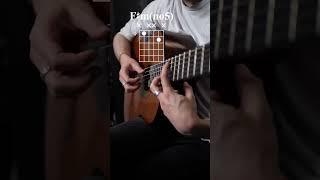 Love Yourself chords with only 2 fingers #guitar #shorts #cover