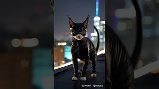 Cat as superhero