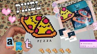 Pixel art: Милая пицца по клеточкам! Новая рубрика PIXEL ART на Alisa Channel!