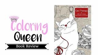 Cat Therapy:  Adult Coloring Book Review