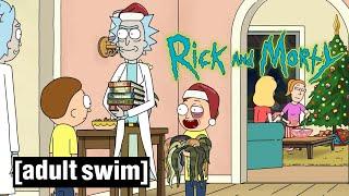 Rick and Morty | Christmas Space Snake Invasion | Adult Swim UK 