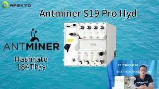 Bitmain Antminer Bitcoin Miner S19 Pro Hyd. 184T 5428W  SHA256 Hydro-cooling Mining Machine