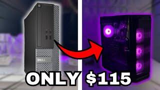 I BUILT A $115 GAMING PC! Optiplex SFF Case Swap!