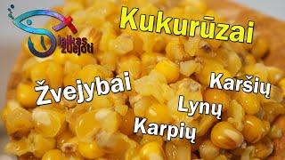 Kukurūzų paruošimas karpių, karšių, lynų žvejybai / How to Prepare Corn for Carp Fishing