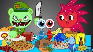 FLIPPY Vs FLAKY MUKBANG ANIMATION COMPLETE EDITION | HAPPY TREE FRIENDS