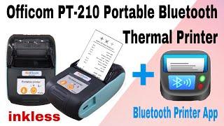 How to use Officom PT-210 Portable Bluetooth Printer using BT Printer App (Inkless)- Finderz Keeperz