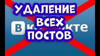 УДАЛЕНИЕ ВСЕХ ПОСТОВ ИЗ ГРУППЫ  VK