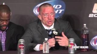 UFC 167: St-Pierre vs Hendricks Post Fight Press Conference Highlights, St-Pierre Taking Time Off