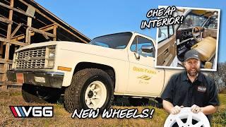 DIY CHEAP Classic Truck Interior Restoration and New (vintage) Wheels!