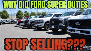 It's Offical, Ford Super Duties Have Stopped Selling... Here's The Biggest Reason Why!