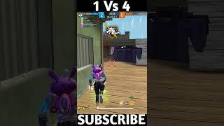 1vs4  10 Hp Clutch Grandmaster Top 1 Destroyed in Seconds  Insane 1vs4  #shorts #kishu888 #short