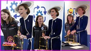 Catherine's Funny Moment Take On A Challenge With William Aboard HMS Glasgow Of Royal Navy Warship