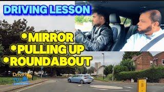 DRIVING LESSON ON MIRROR | Pulling Up | Roundabouts | Online Course!