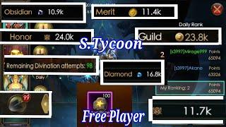 Super Tycoon, Free Player get Rank Runner Up, Legacy of Discord