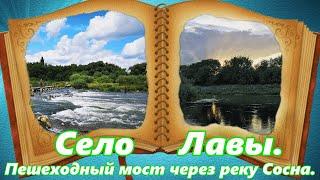 Елец. Село Лавы. Пешеходный мост через реку Сосна.