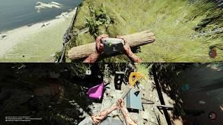 The Forest split screen PC mod coop  Играть вдвоем на одном ПК