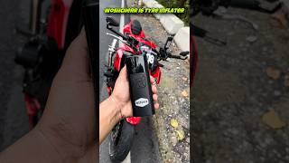 Ultimate Pocket Tyre Inflator for Bikes & Cars | Kawasaki z900 #shorts #youtubeshorts