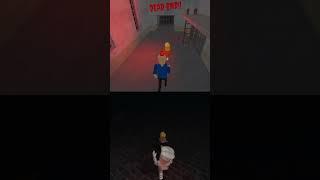 SIREN COP'S PRISON Vs Escape Papa Pizza's Pizzeria #jumpscare #short #shorts #roblox