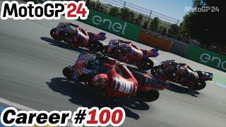 MotoGP 24 | Career Pt 100: A Gamble To Stay Out!!!