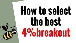 How to select the best  4% breakout setups