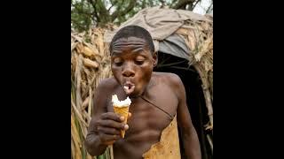 Hadzabe Tribe Tries Ice Cream for the First Time – Priceless Reactions!n #africa #wildlife