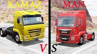 KAMAZ vs MAN | BeamNG drive