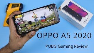 OPPO A5 2020 - PUBG Gaming Review, Graphic Settings, Benchmark Scores, Heating and Battery Test 