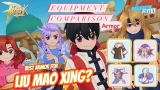 Ragnarok Mobile | EQ Comparison - Armor | Liu Mao Xing #ROM #RagnarokMEternalLove