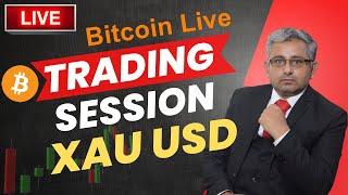 Gold Live Trading Session | XAU USD Analysis Learning with Practical | BTC updates