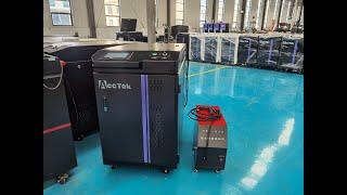 Acctek 3 in1 fiber laser cleaning welding cutting machine AKQH-2000 Installation&operation (2)