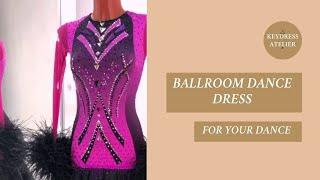 Pink ballroom dance dress